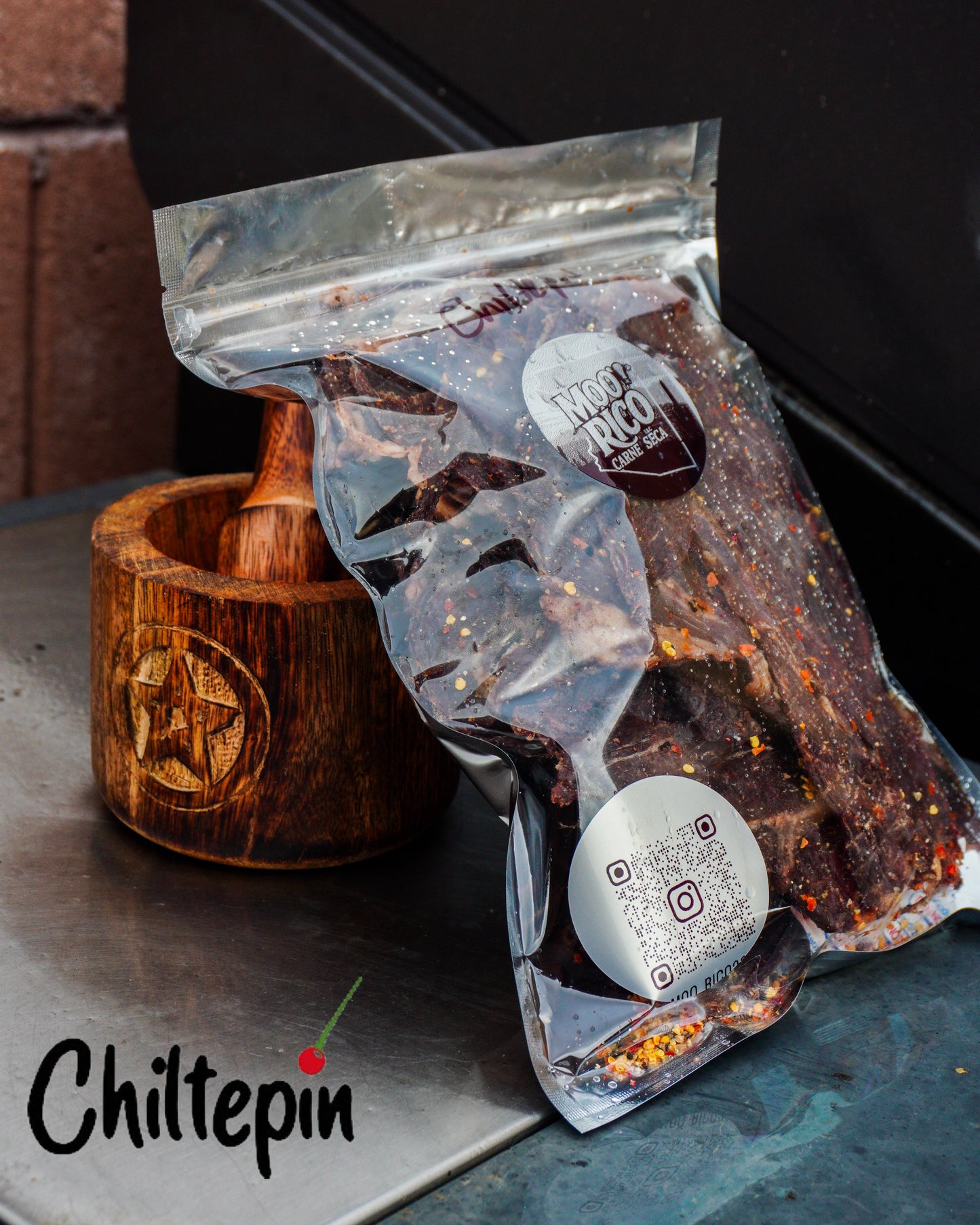 Chiltepin Carne Seca (7oz) - Moo Rico